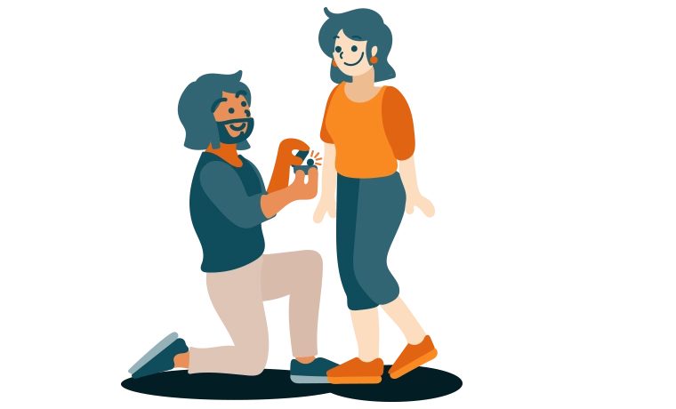 image showing the wedding illustrations by Magu